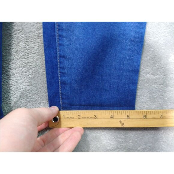 Democracy Jeans Womens 10 Blue Denim Skinny Ab Solution Mid Rise Dark Wash - Picture 6 of 9